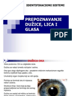 Prepoznavanje Duzice Oka I Glasa