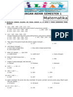 Soal UAS Matematika