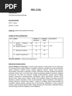 SSC CGL Information