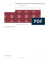 Crochet Pattern Vector Cross Stitch Ornamental Background Knitted Ethnic Texture Knitting Style - 288603 218 - JPG