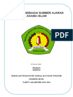 Makalah Al Quran Sumber Ajaran Islam