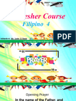 Refresher Course-Filipino 4-Day 1