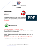 A La Pharmacie - Transcript