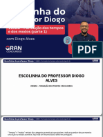 Escolinha Do Professor Diogo Tempos Modos Verbos Diogo Alves