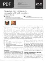 Negative Skin Friction Pile Concepts With Soil Structure Interaction