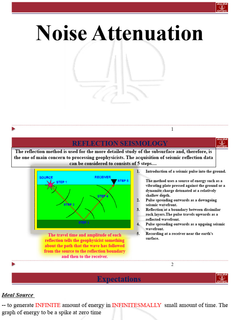 Seismic Noise Attenuation Techniques | PDF | Reflection Seismology ...