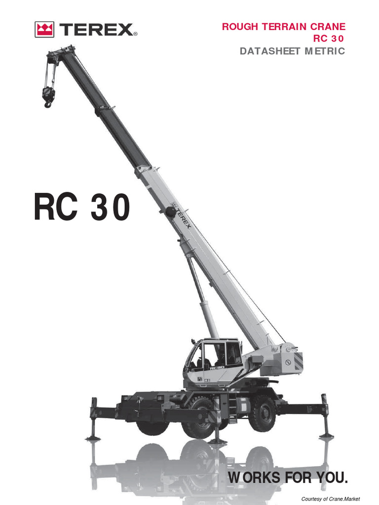 Fiche technique du RC 30 Terex | PDF | Équipement | Ingénierie mécanique