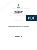 Relatório Mecânica Dos Fluidos Pré-Projeto 01