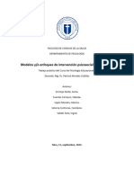 Modelos Yo Enfoques de Intervención Psicosocial en Educación (Grupo 6)