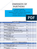 Admission of Partners