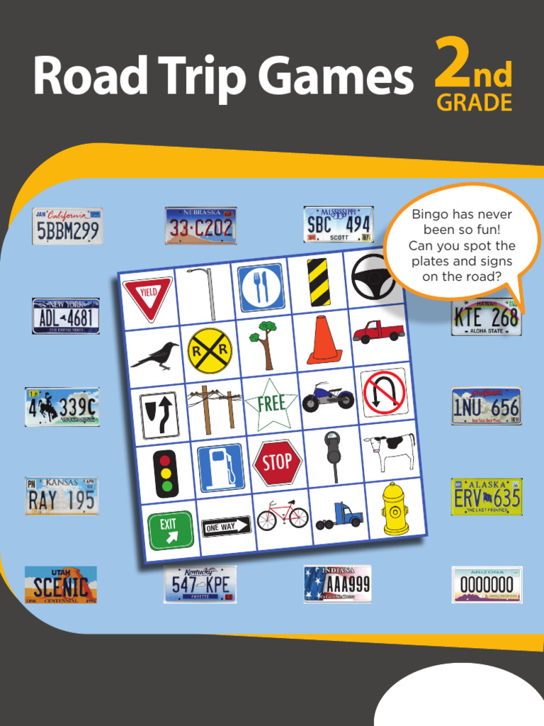 Road Trip Games Workbook PDF Verb Adjective