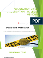 Specialized Crime With Legal Medicine