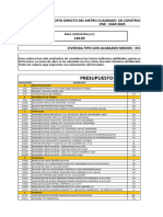 Vivienda m2 Presupuesto Ene Mar 2023