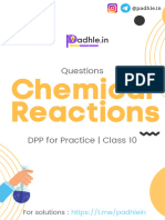 Padhle 10th - Chemical Reactions and Equations - DPP