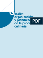 Gestión. Organización y Planificación de La Producción Culinaria