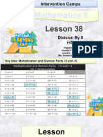 G8 I - Lesson 38-Division by 5