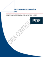Sig-P08 Procedimiento de Revision Gerencial