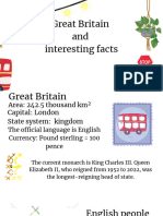 Great Britain and Interesting Facts