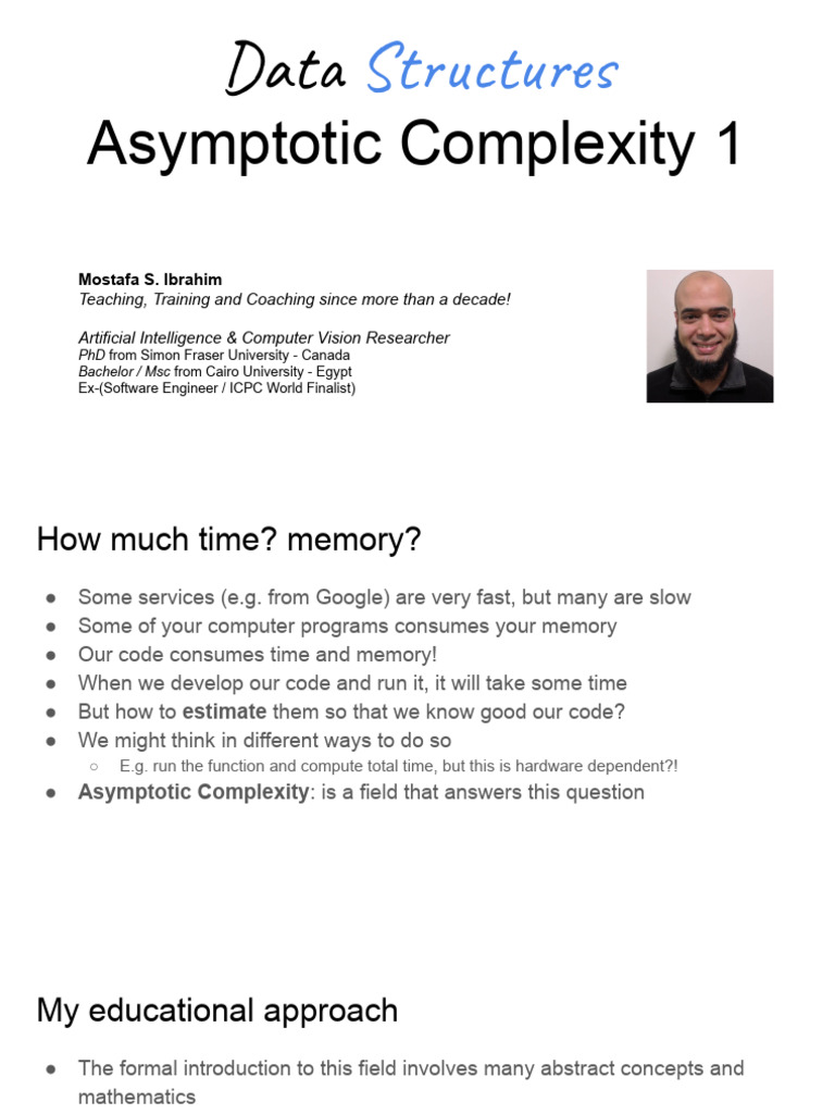 Asymptotic Complexity Basics | PDF | Computing | Mathematics