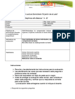 Evaluación Lectura Domiciliaria El Jardin de Al Lado