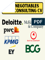 Non-Negotiables For A Consulting CV