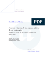 Posicion Relativa de Los Puntos Criticos de Un Polinomio.