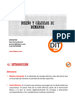 DIT Perú - Diseño Eléctrico en BT y MT - 4. Diseño y Cálculos de Demanda