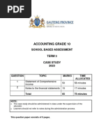 Grade 10 Provincial Case Study QP 2023