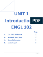 ENGL 102 UNIT 1 - Spring 2022