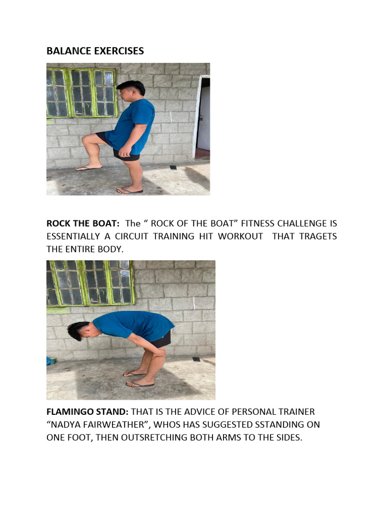 Balance Exercises PDF