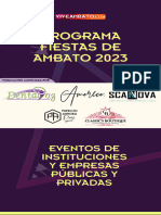 Programa Fiestas de Ambato-2023