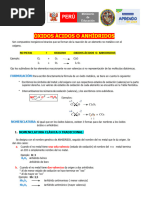 Nomenclatura y Fórmulas de Anhídridos | PDF | Óxido | Química