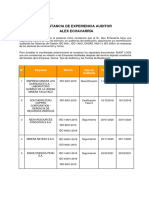 Constancia de Auditor AE