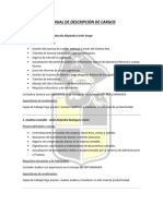Descripción de Cargos y Organigrama Departamento de Finanzas Coquimbo Unido Sadp 2023