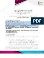 Guía de Actividades y Rúbrica de Evaluación - Unidad 1 - Tarea 2 - Hitos Del Desarrollo Infantil-2