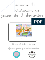 Cuaderno 1 Frases de 3 Elementos