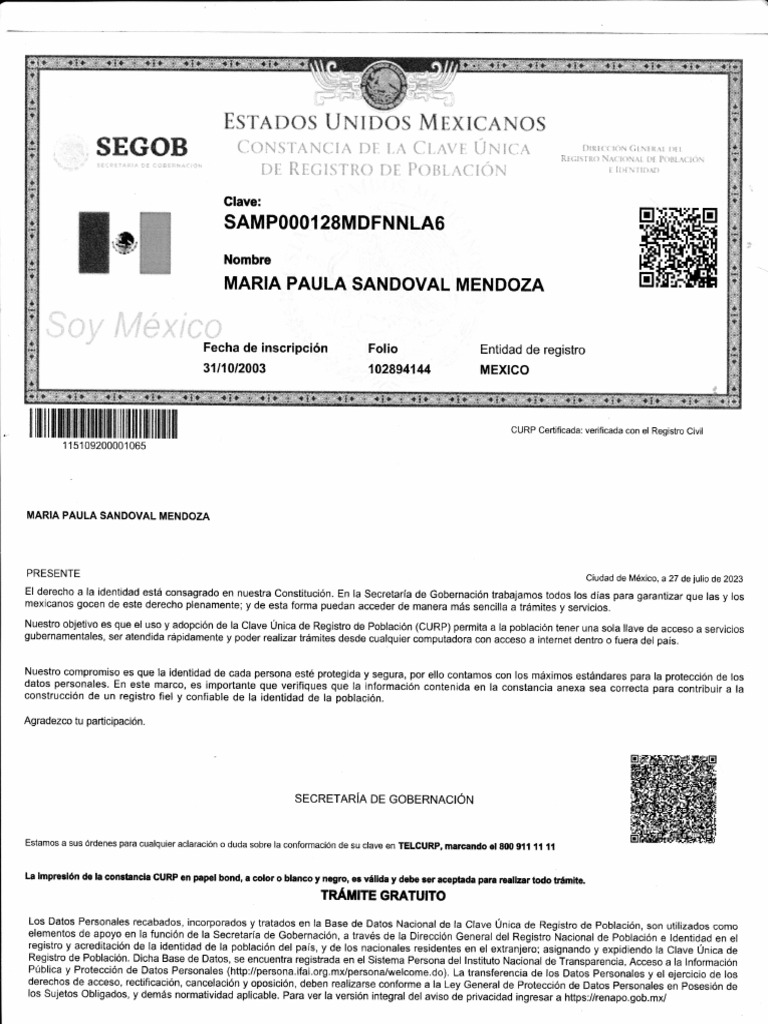 Curp pdf