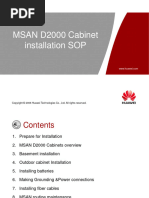 Msan d2000 Cabinet Sop