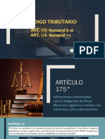 Articulos 175 - 176 Del Codigo Tributario