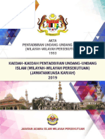 Kaedah-Kaedah Pentadbiran Undang-Undang Islam (Wilayah-Wilayah Persekutuan) (Jawatankuasa Kariah) 2019