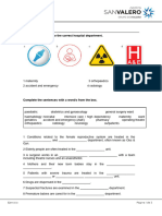 Ejercicio: Ejercicio 1. Unidad 2 1 Match The Symbols To The Correct Hospital Department