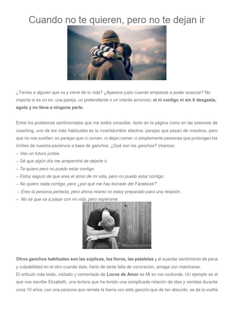 Cuando No Te Quiere y Mas | PDF | Amor | Dolor