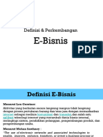 E-Bisnis 02 - Definisi Dan Perkembangan E-Bisnis