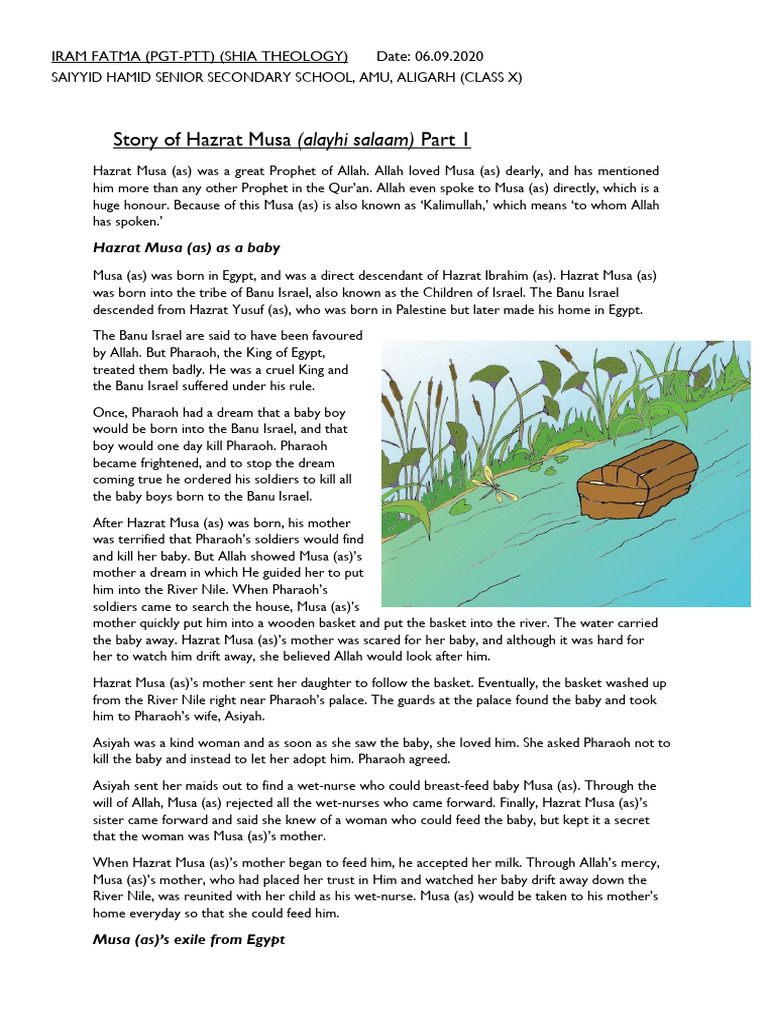 Story Of Hazrat Musa In Quran In Urdu