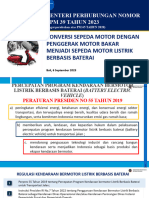 Sosialisasi PM 39 THN 2023 Tentang Konversi Sepeda Motor