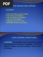 Lec6 (Decission Making& Looping)