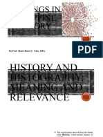 Readings in Philippine History: by Prof. Marie Hazel C. Nala, MPA