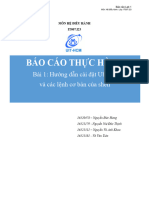 Báo Cáo Thực Hành: Bài 1: Hướng dẫn cài đặt Ubuntu và các lệnh cơ bản của shell