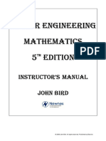 Higher Engineering Mathematics 5th Ed. by Bird [Solutions]