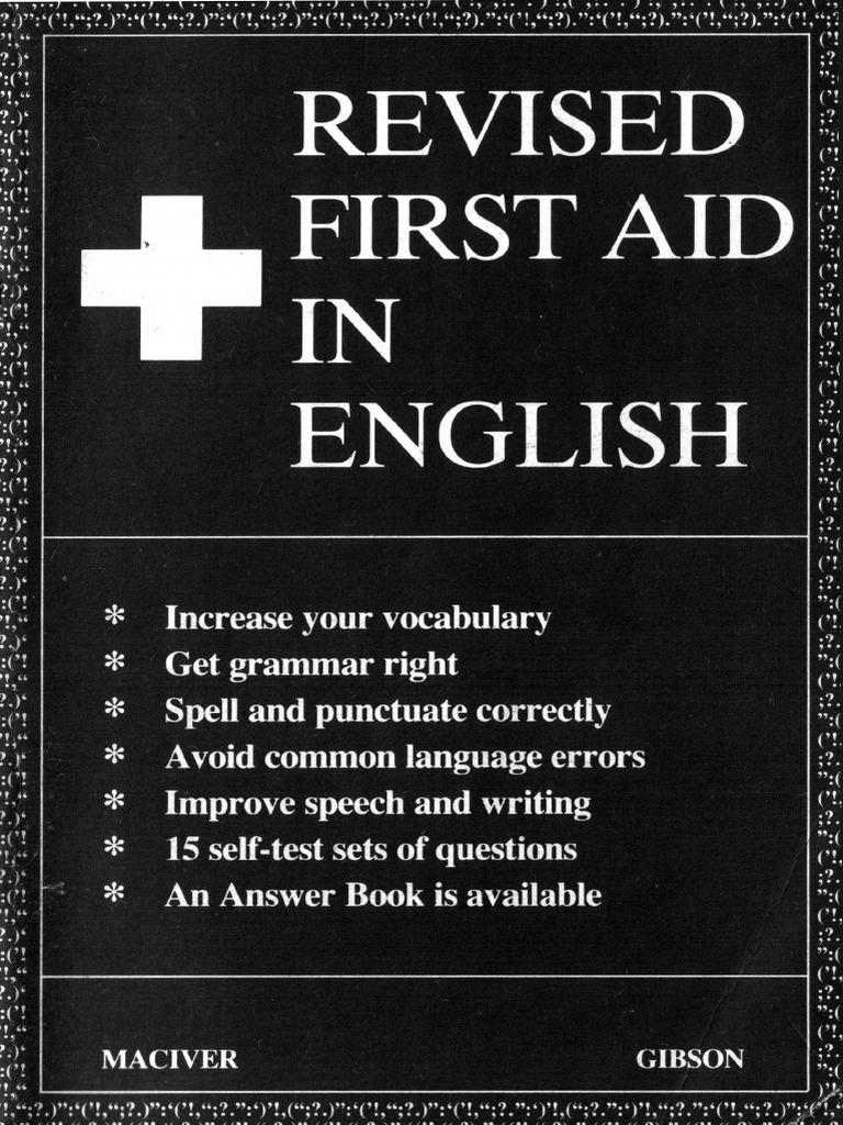 Revised First Aid in English PDF English Language Word
